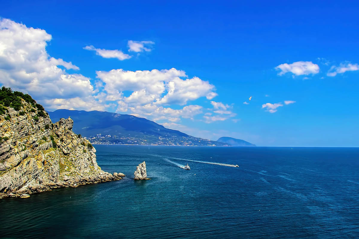 Вид на море в Крыму