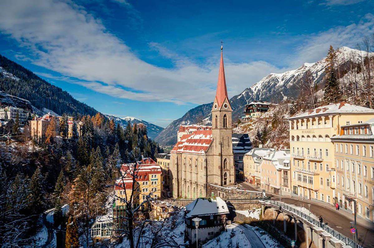 Бад-Гаштайн - один из известнейших горнолыжных курортов Австрии