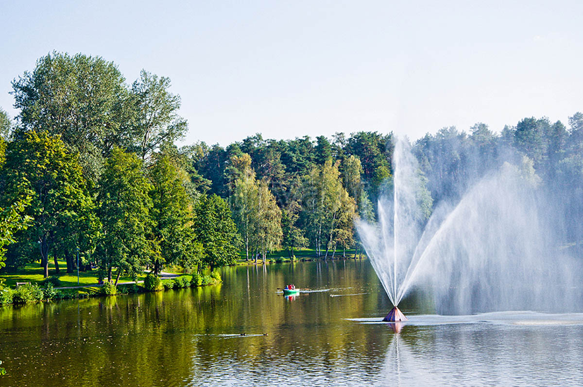 Парк с фонтаном в Друскининкае